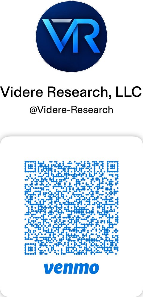 Venmo QR code for Videre Research, LLC (@Videre-Research)